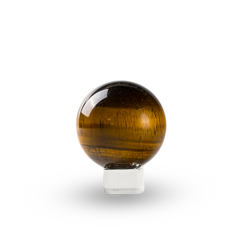 Tiger eye crystal ball