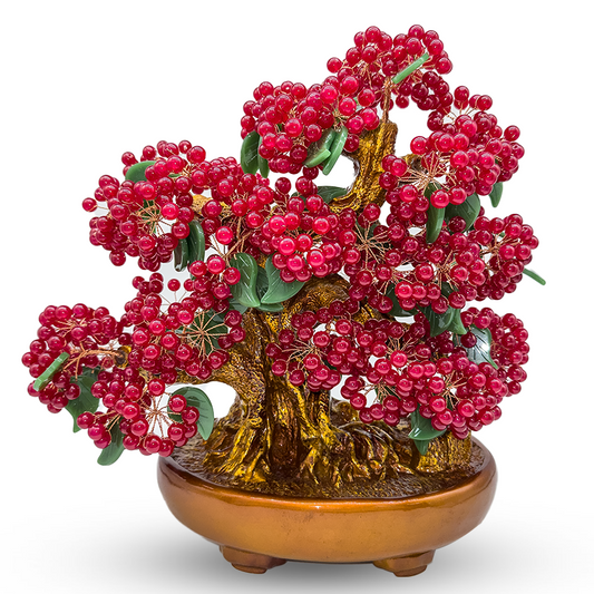 Cherry-chalcedony money tree